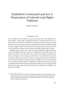 Kwedu News | A Reflection on “Zimbabwe’s Rural Poor Sit on Land They Cannot Use?”